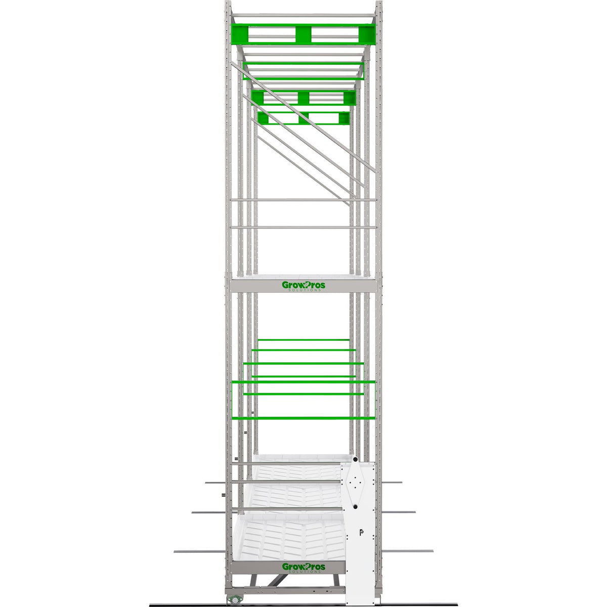 GrowPros Solutions The Ark double tier rolling rack - tier detail
