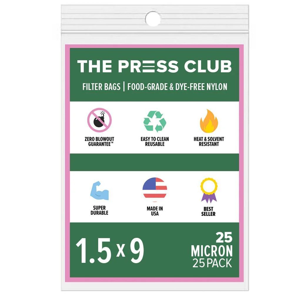 THE PRESS CLUB 1.5" x 9" ROSIN BAGS – Rosin Bag