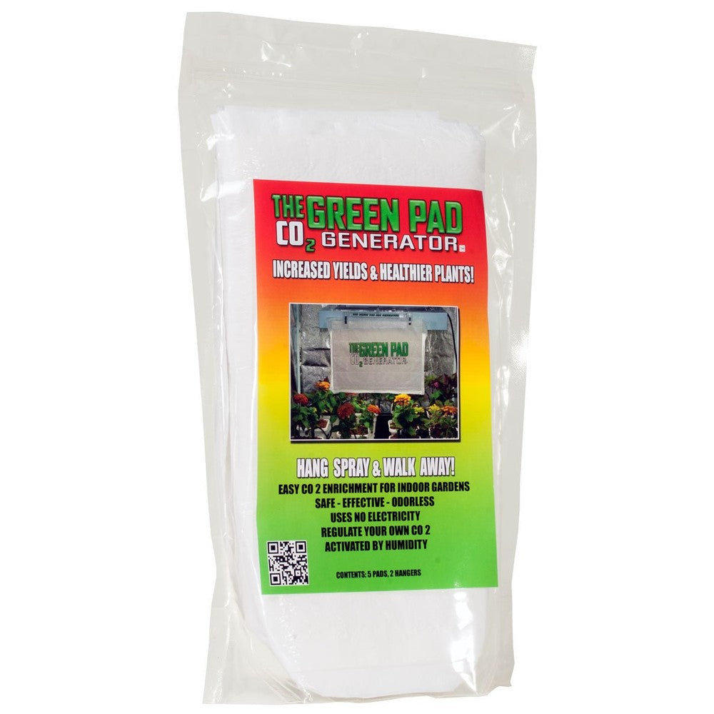 Green Pad CO2 Generator Contains 5 pads w/2 Hangers - Black Label Supply llc