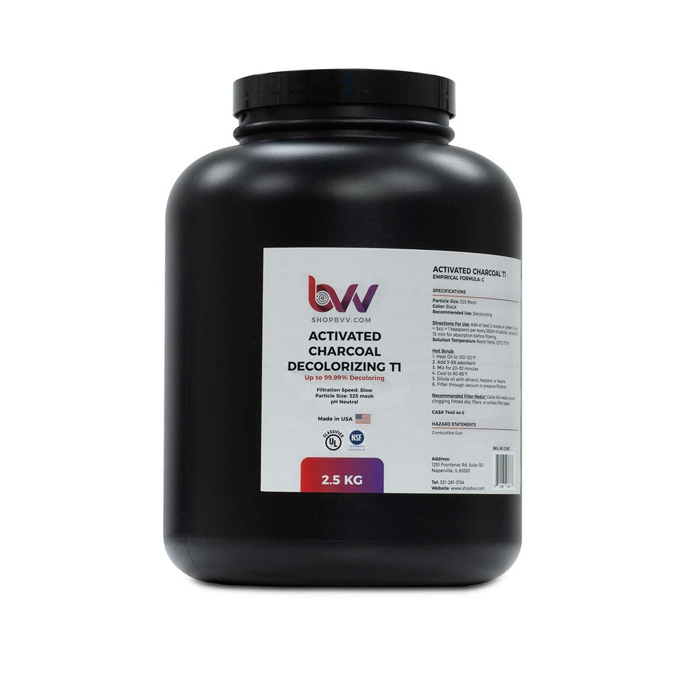BVV™ Activated Hardwood Carbon Decolorizing T1 (100% Hardwood Charcoal) - Black Label Supply llc
