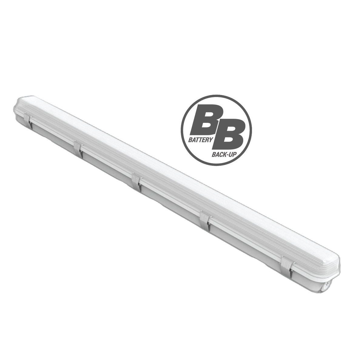 GrowPros Solutions GPS-EMGN-BB 4 ft green light 40W battery backup - light bar on white