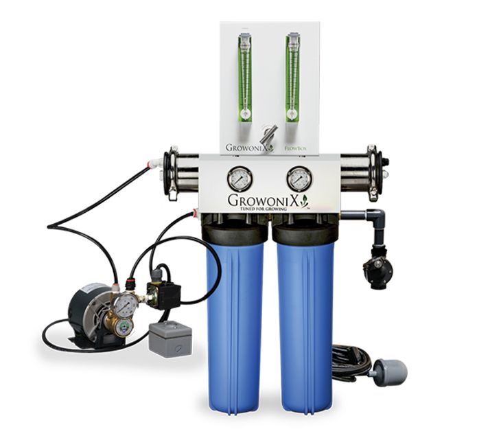GrowoniX EX1000-T Flow Box Deluxe High Flow Reverse Osmosis System - Residential RO Systems