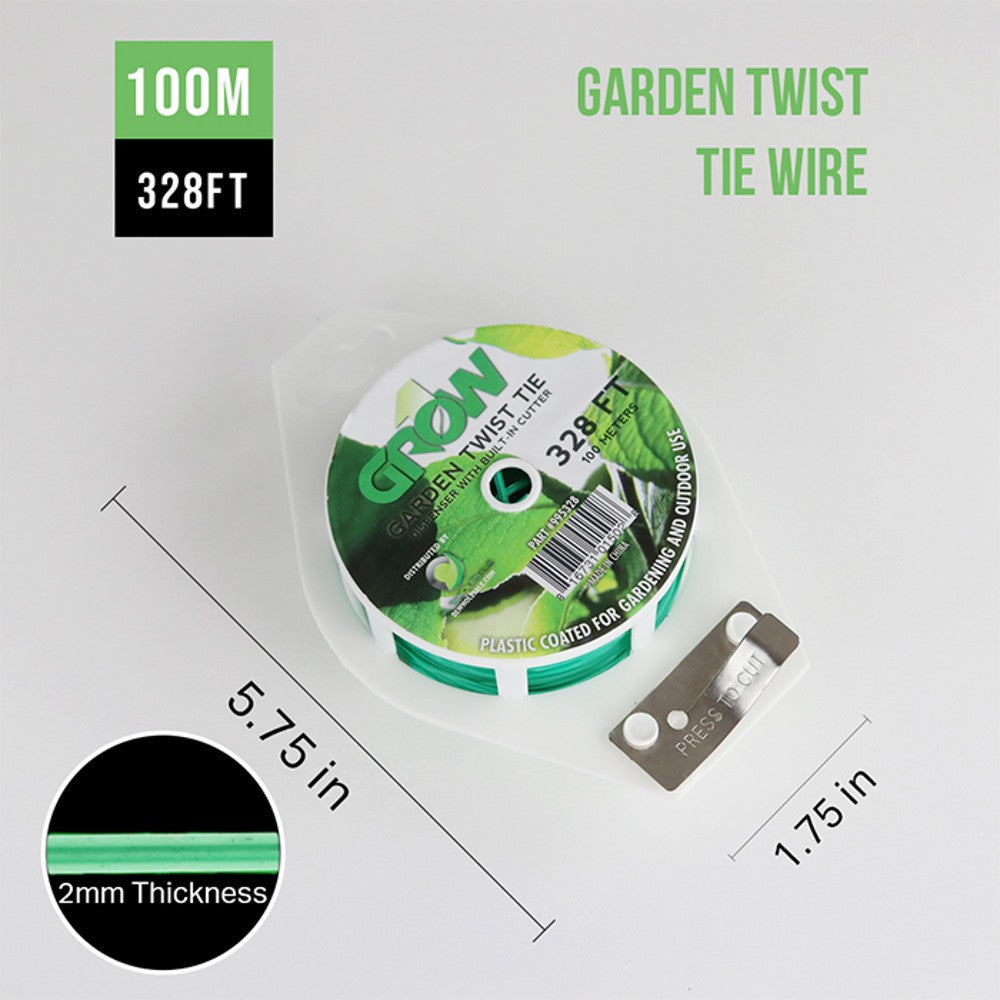 Grow1 Garden Twist Tie 328' – Plant Support
