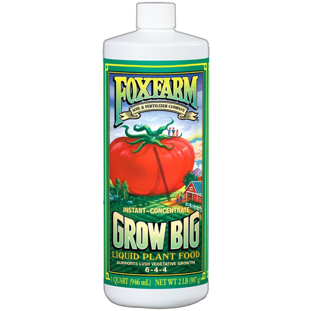 FoxFarm® Grow Big® Fertilizer 6-4-4 – FoxFarm® Grow Big® Fertilizer 6-4-4 - 32oz - Concentrate – Liquid