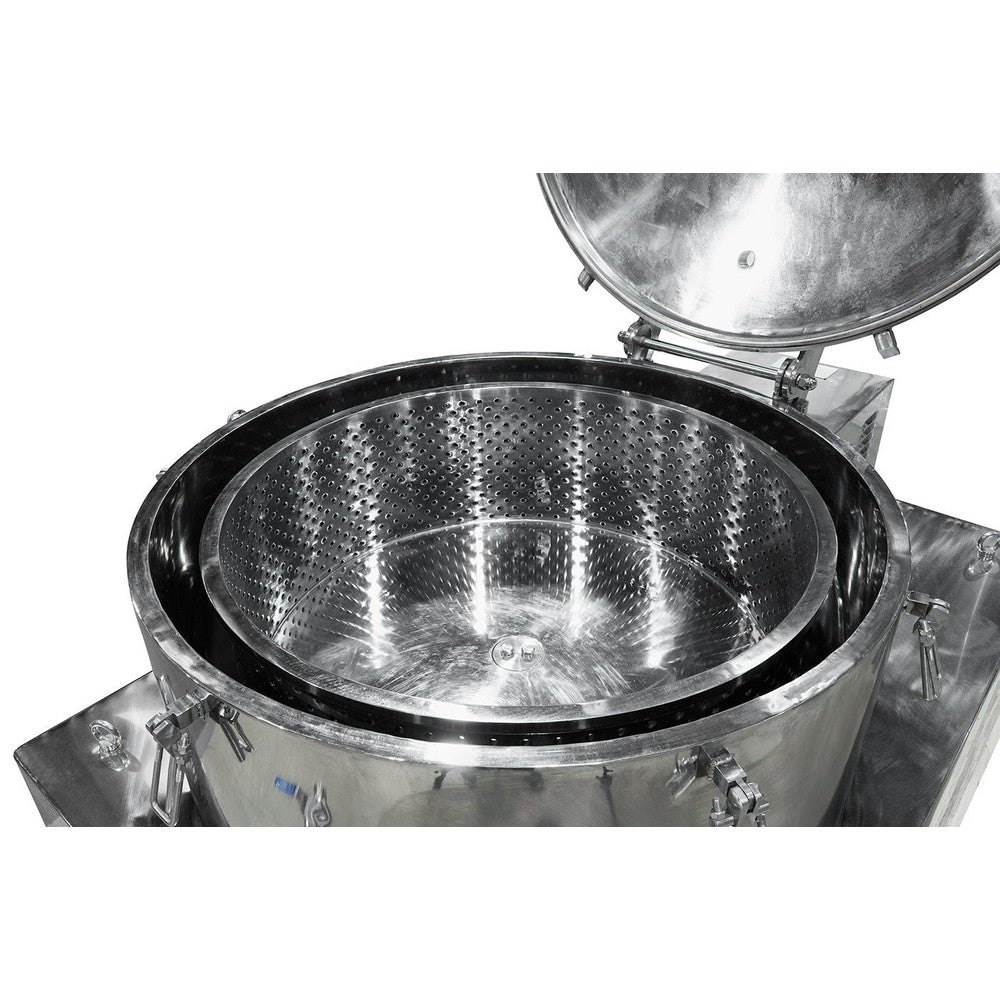 280L Jacketed Stainless Steel Centrifuge with Explosion Proof Motor and Siemens Controller - 85LB Max Capacity - Black Label Supply llc