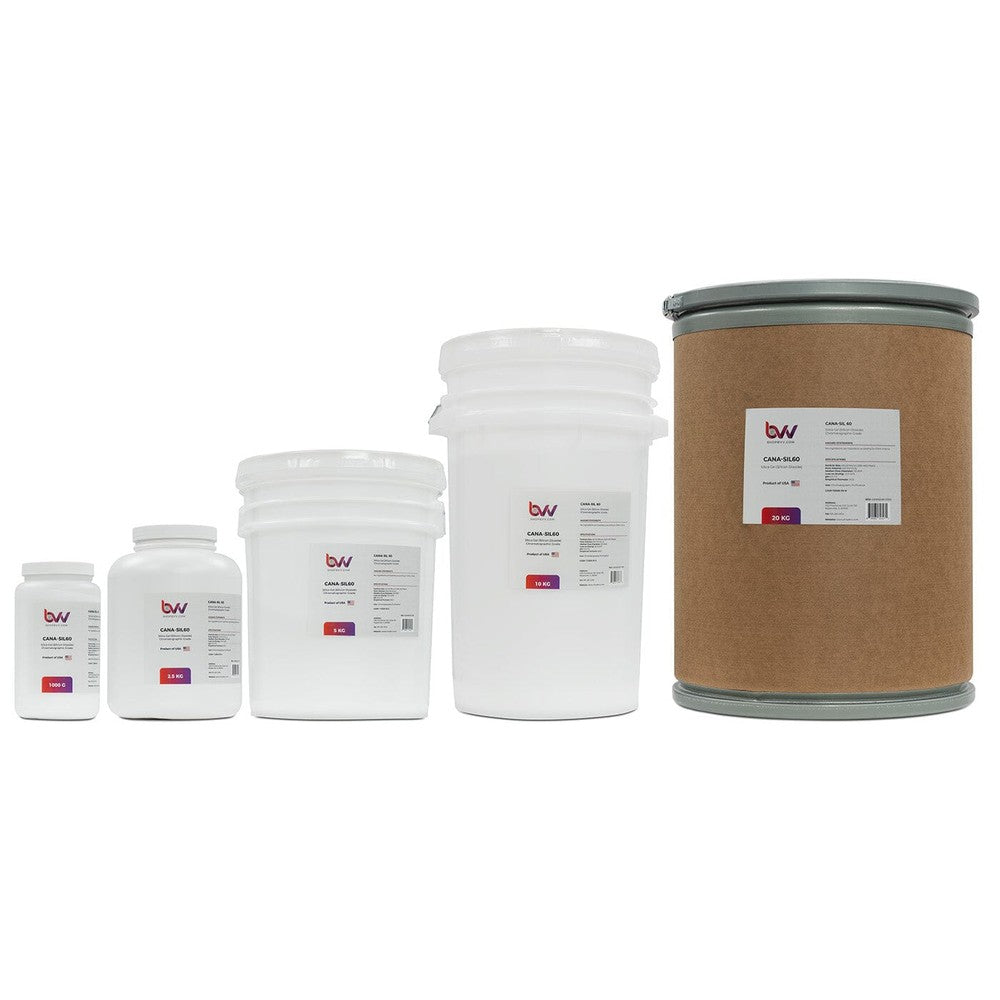 CANA - SIL60™ Silica Gel 60A Chromatographic Grade 40 - 63 micron (230 - 400 Mesh) - Black Label Supply llc