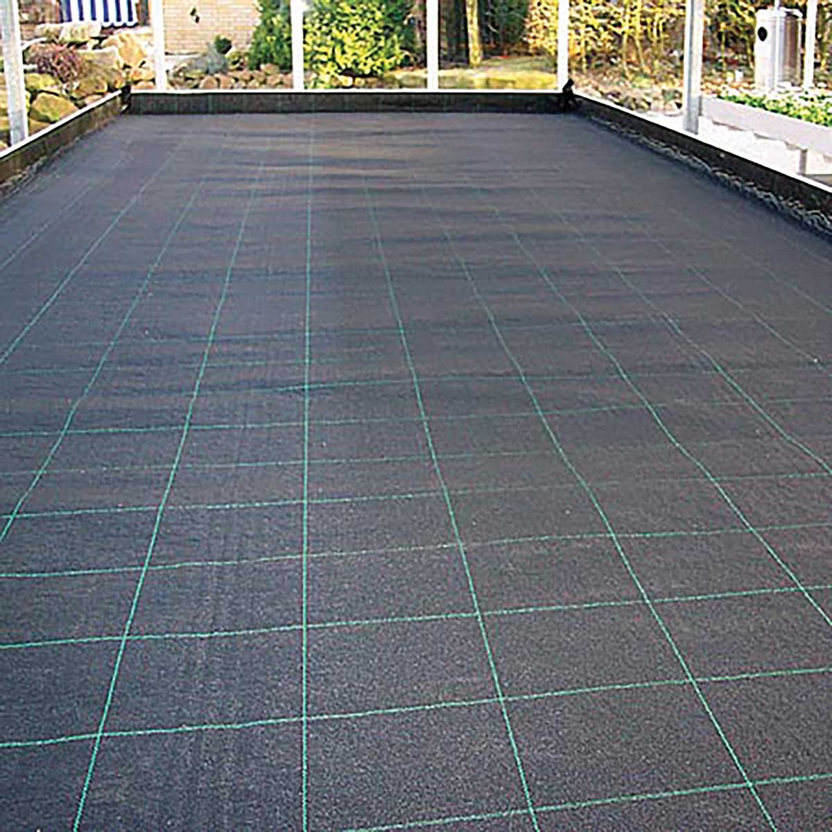 Dramm FloraPlus and VivaPlus Capillary Mat - roll laid out showing the woven top and spacing grid