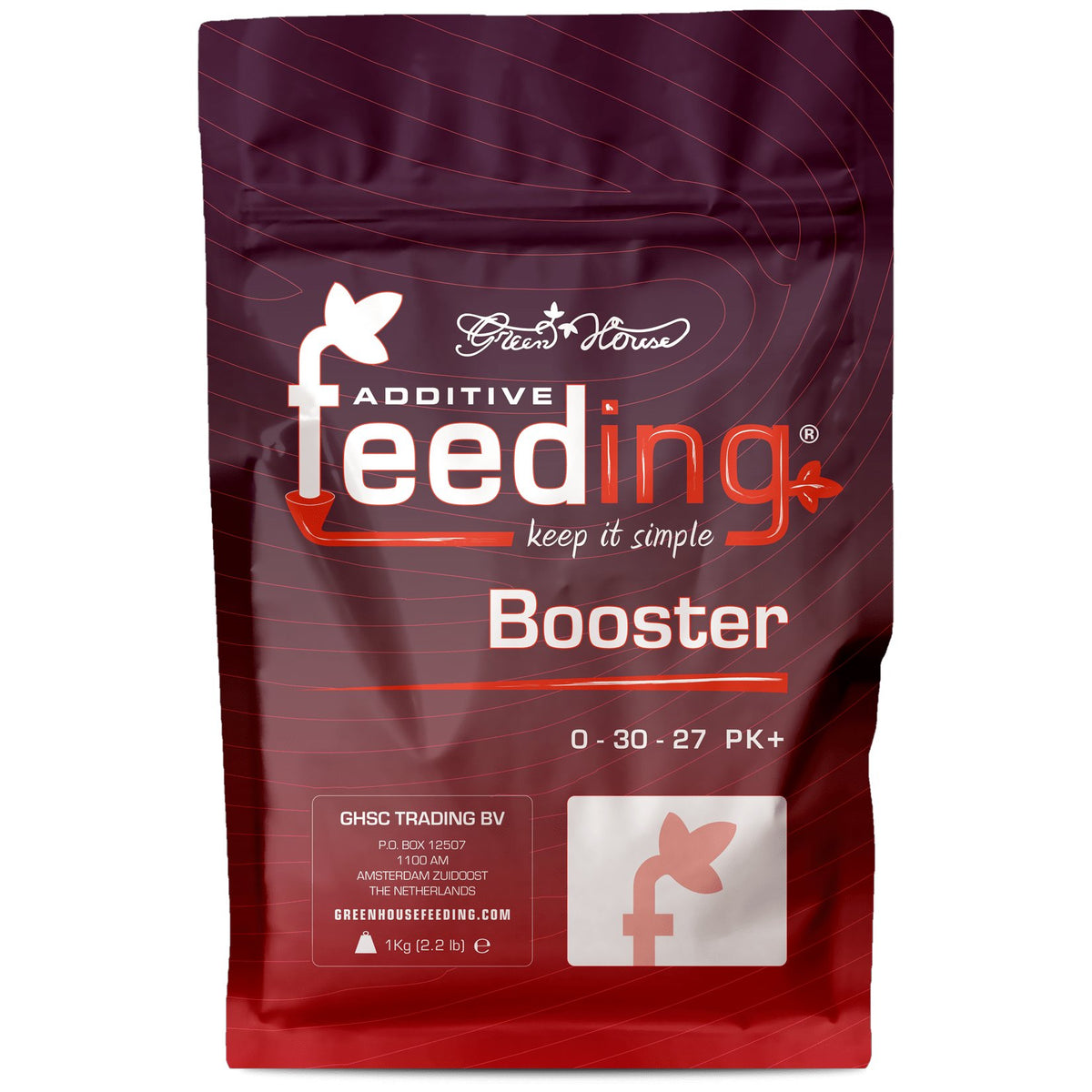Green House Feeding Mineral Line Booster PK+ 0-30-27 additive - 1 kg bag front