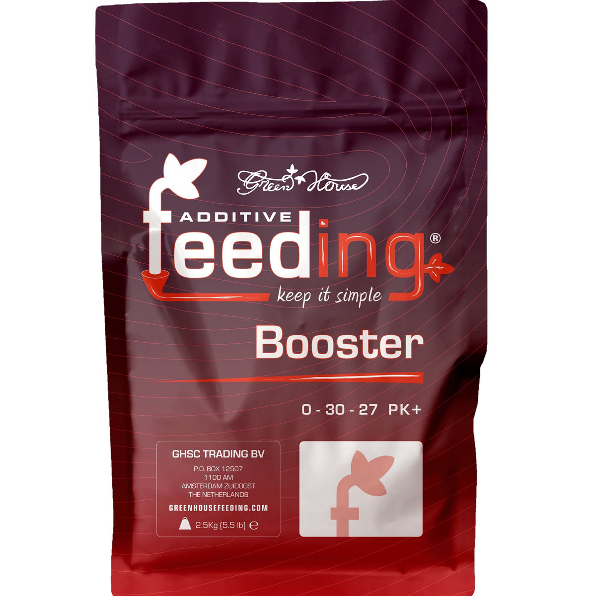 Green House Feeding Mineral Line Booster PK+ 0-30-27 additive - 2.5 kg bag front