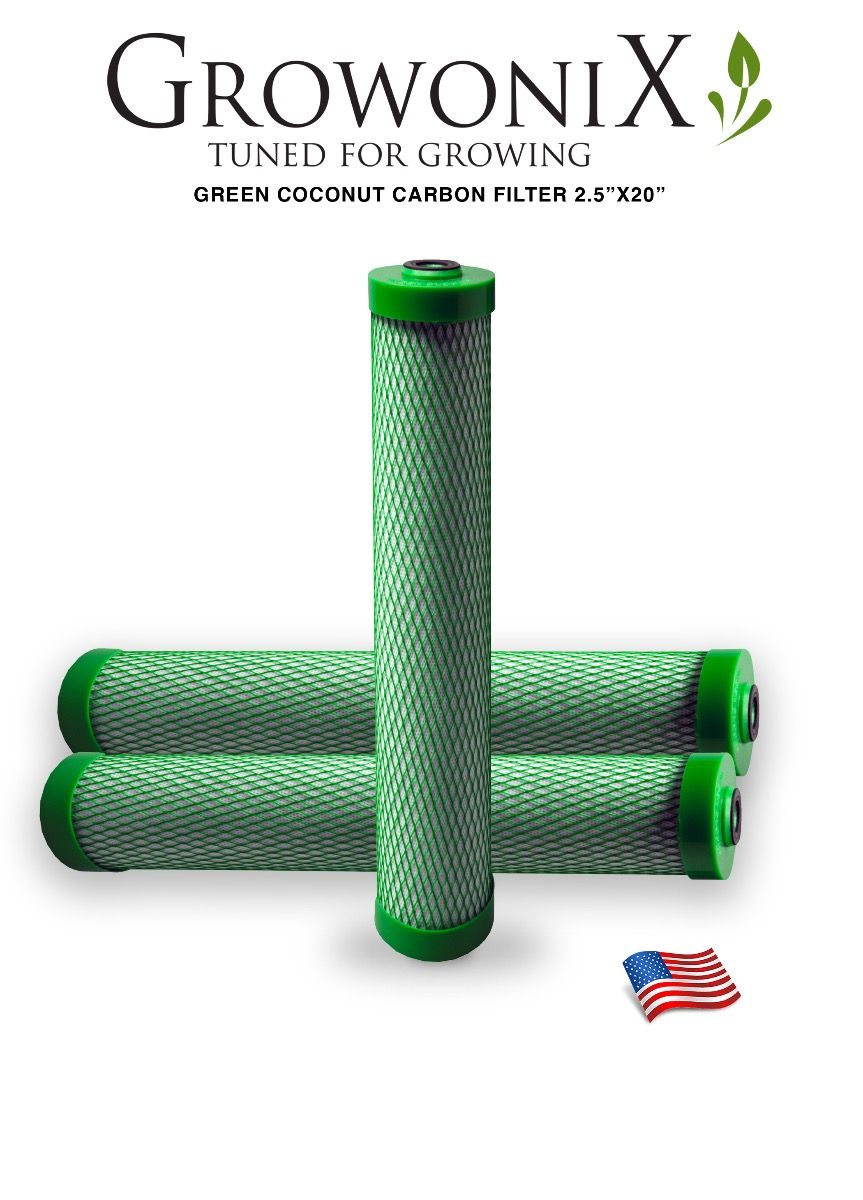 GrowoniX - CF-2520-GB Green Coconut Replacement Carbon Filter 2.5 in x 20 in