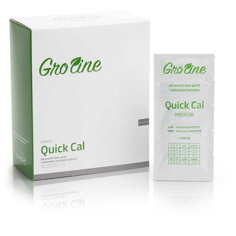 Gro Line Quick Calibration Solution for GroLine pH and EC Meters (25 x
