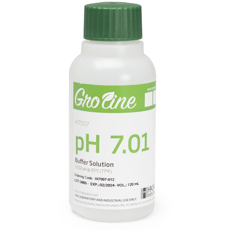 Label Buffer Hanna - GroLine pH 7 buffer (+/- 0.02 pH | BLACK LABEL