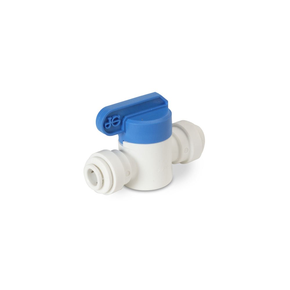 GrowMax Water 1/4 inch inline ball valve shut-off - quick-connect body