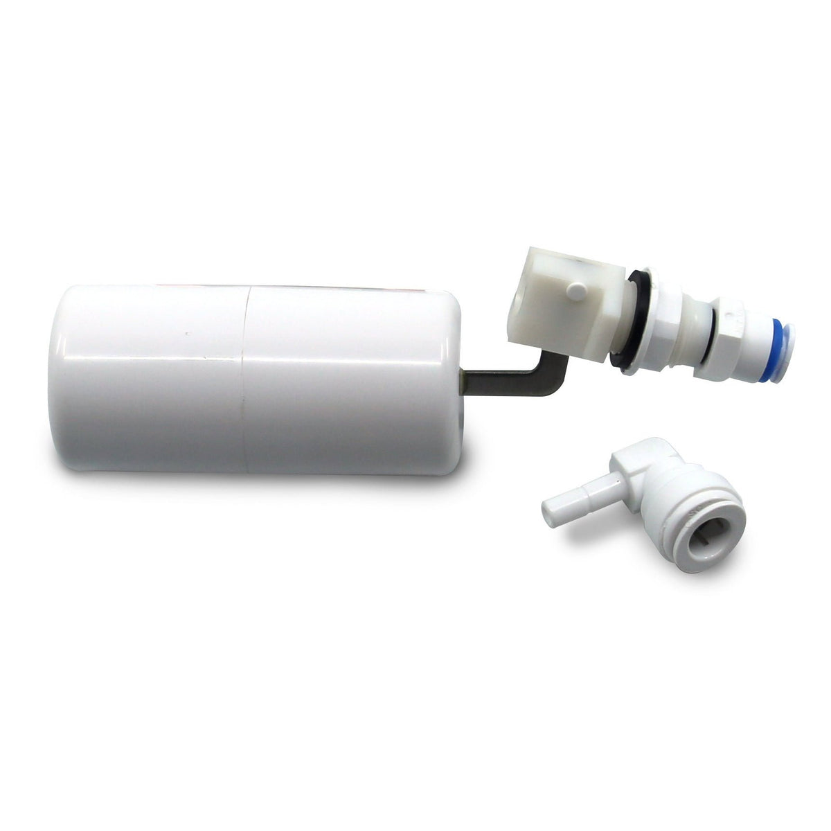 GrowMax Water float valve kit 1/4 inch tube - float valve and quick-connect fittings