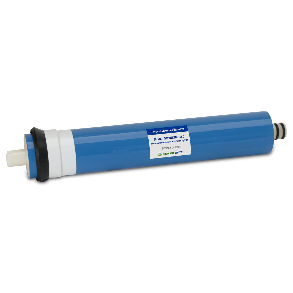 GrowMax Water 12 inch high flow RO membrane 150 GPD - side view