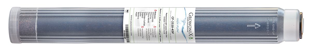 GrowoniX - CF-2520-KDF Premium KDF85/Replacement Catalytic Carbon Filter 2.5 in x 20 in