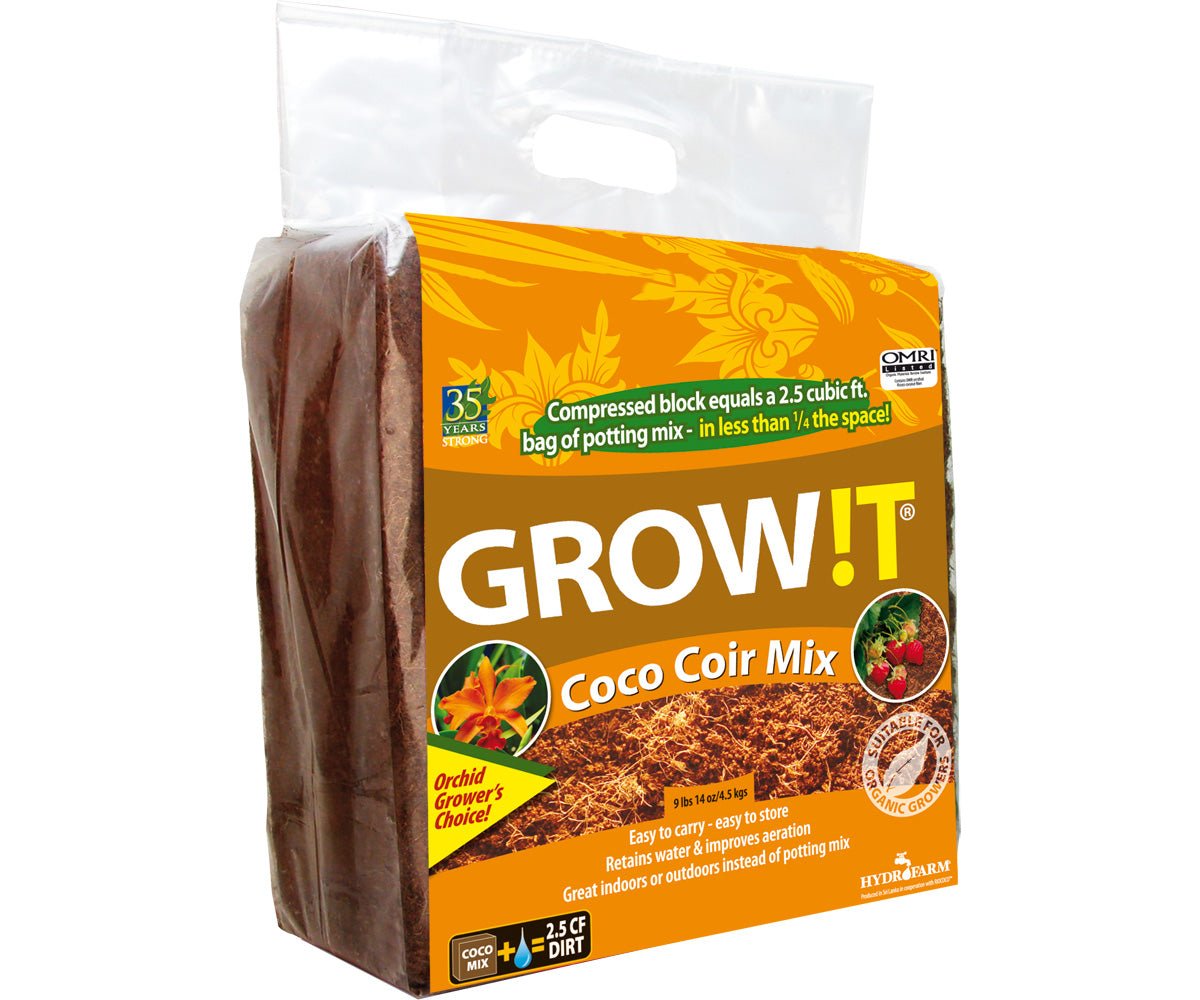 GROW!T Organic Coco Coir Mix, Block - Black Label Supply llc