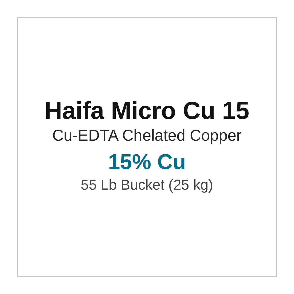 Haifa Micro Cu 15 EDTA chelated copper 25 kg