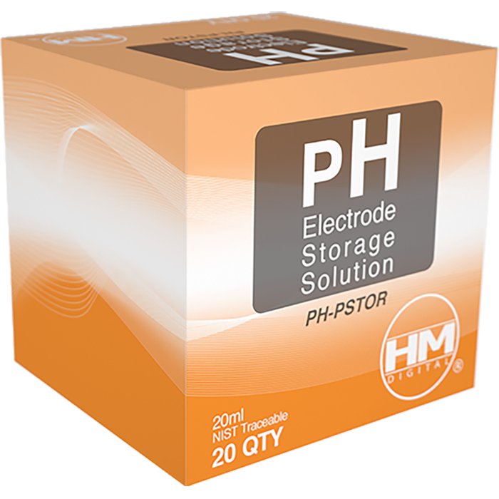 HM Digital PH-PSTOR pH electrode storage solution, 20 x 20 mL packets - box