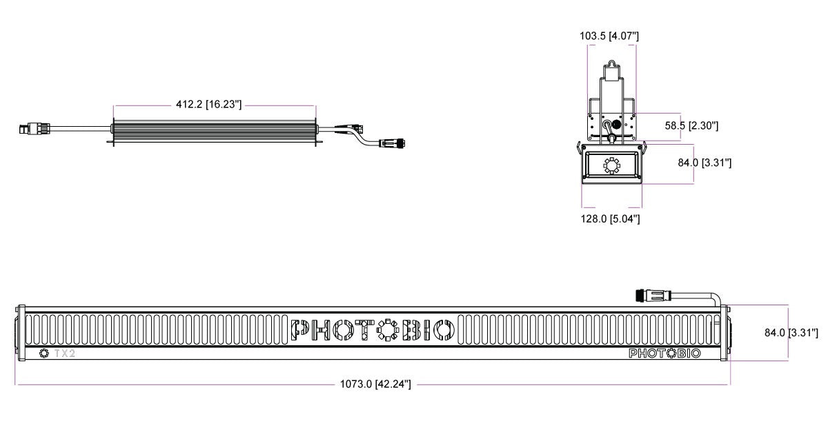 PHOTOBIO TX2 LED | 800W | S5 SPECTRUM