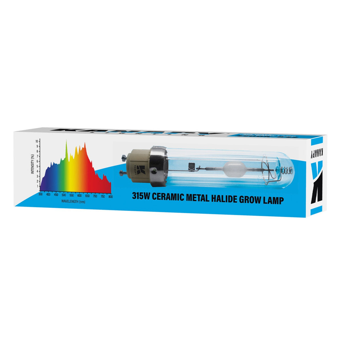 Kanapy Lighting 315W CMH lamp 4200K box with spectrum