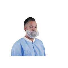 Keystone Safety - Polypropylene Beard Cover - Large 18 in White - Case of 1,000