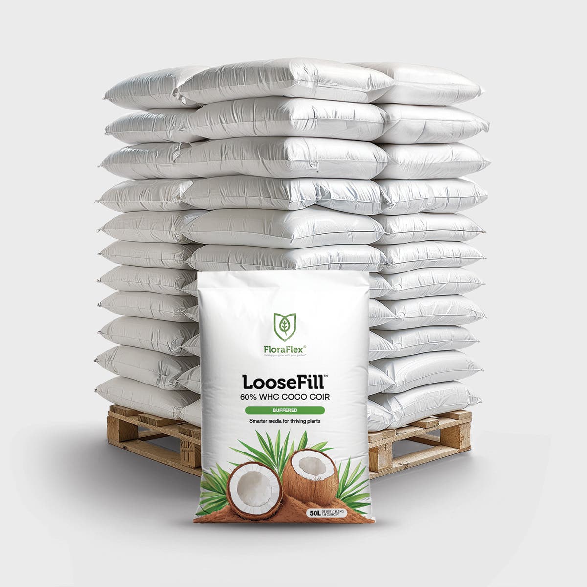 FloraFlex - 50L LooseFill 60% WHC Coco Coir (Buffered)