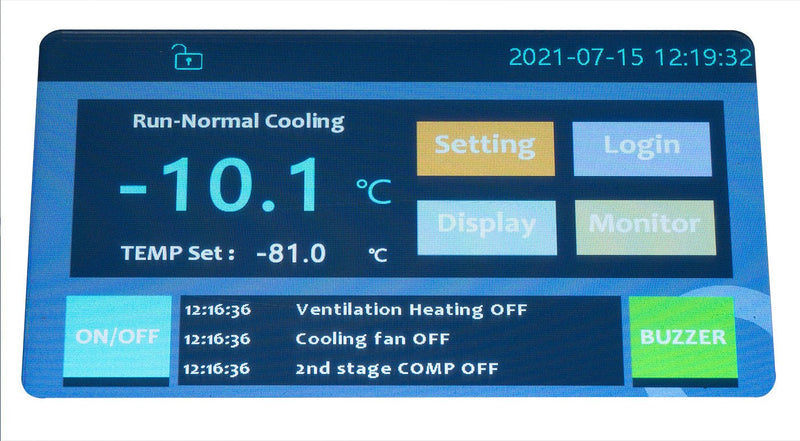 Neocision ULTRA - Low Chest Style Freezer with Touch Screen LCD ( - 86°C) 16.2 Cubic Feet - ETL Rated - Black Label Supply llc
