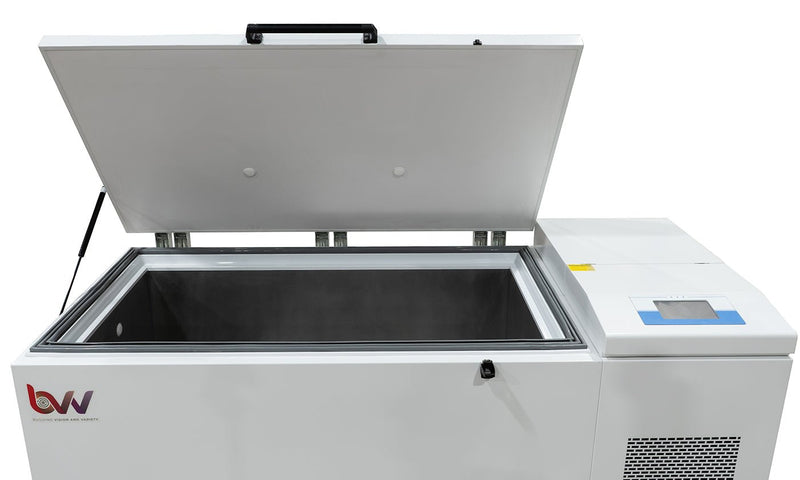 Neocision ULTRA - Low Chest Style Freezer with Touch Screen LCD ( - 86°C) 16.2 Cubic Feet - ETL Rated - Black Label Supply llc