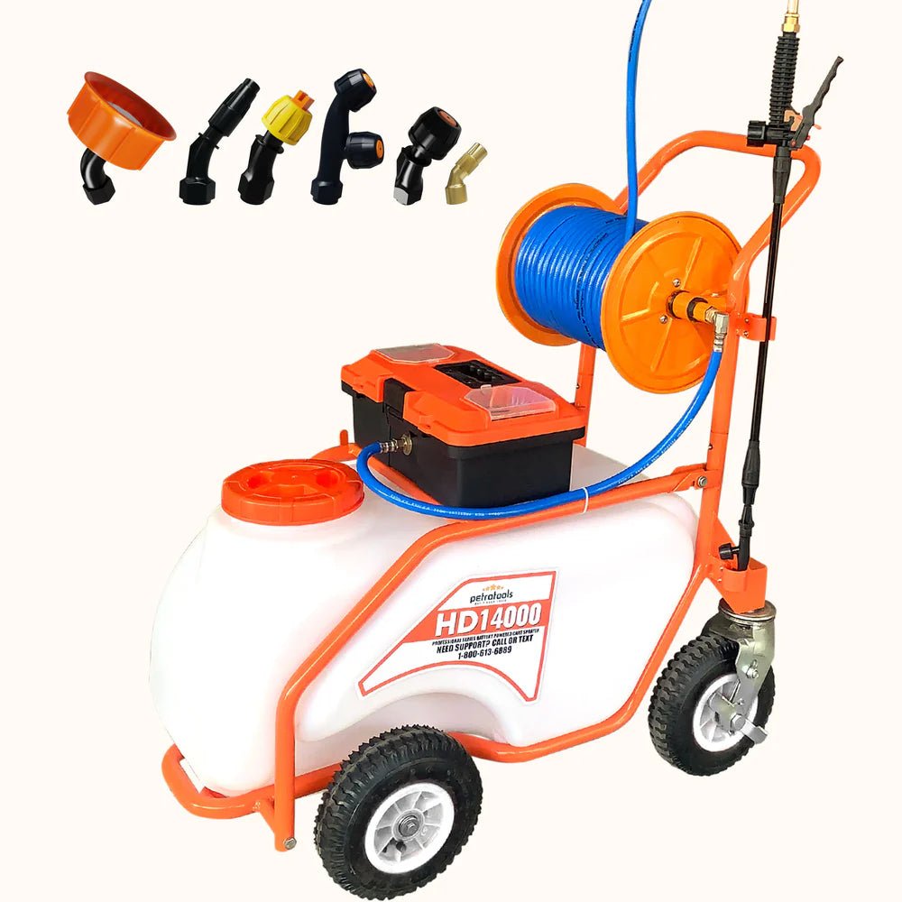 PetraTools HD14000 Prime Pushcart Sprayer - Black Label Supply llc