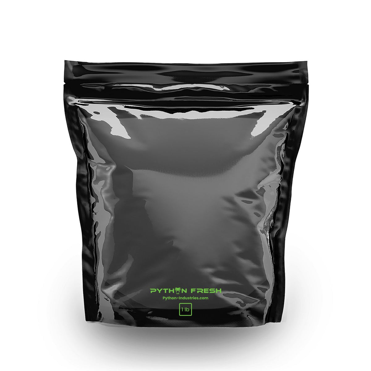 Python Fresh 1 lb Black with window storage bag