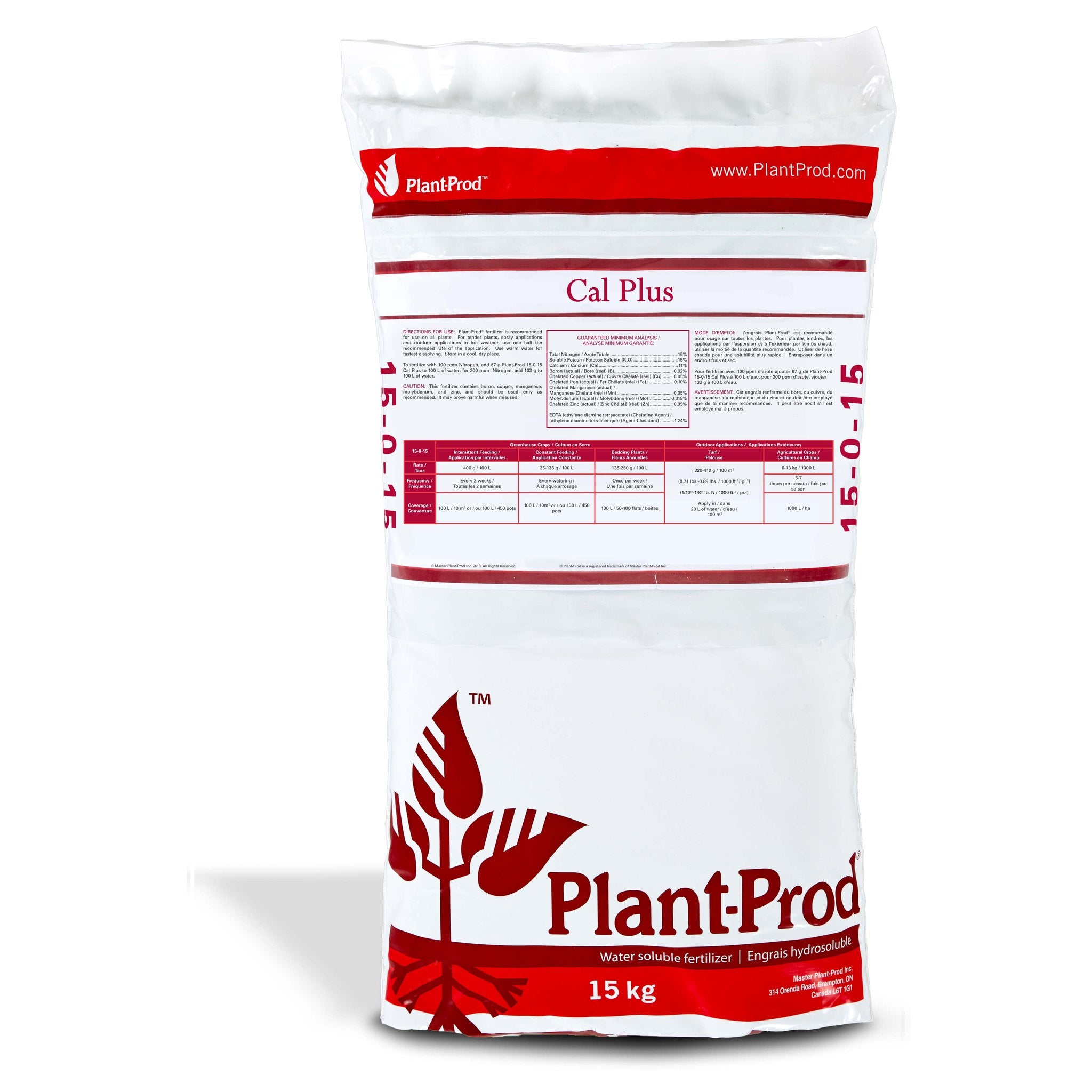 Plant-Prod - Plantex 15-0-15 Cal-Plus