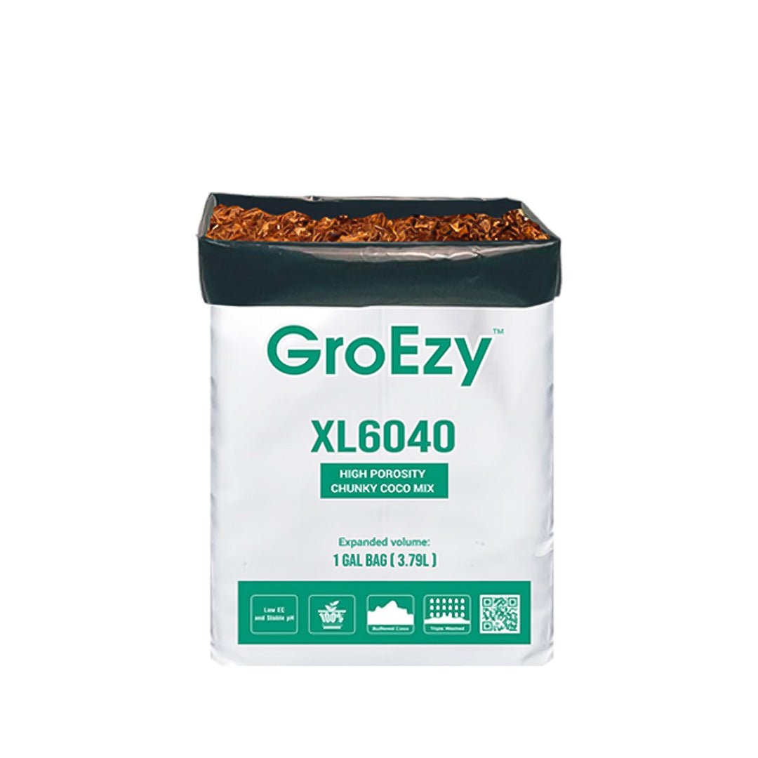 GroEzy - XL Expandable Pot with 60/40 Coco Chip Mix in UV Grow Bag, 1 Gallon - product image 1