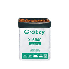 GroEzy - XL Expandable Pot with 60/40 Coco Chip Mix in UV Grow Bag, 1 Gallon