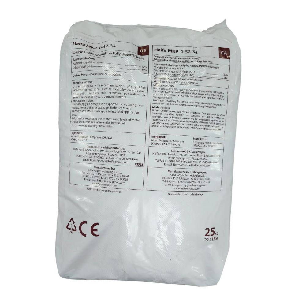 Haifa MKP 0-52-34 - 50 lbs