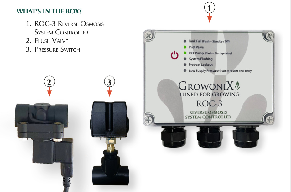 GrowoniX - ROC-3 Reverse Osmosis System Controller
