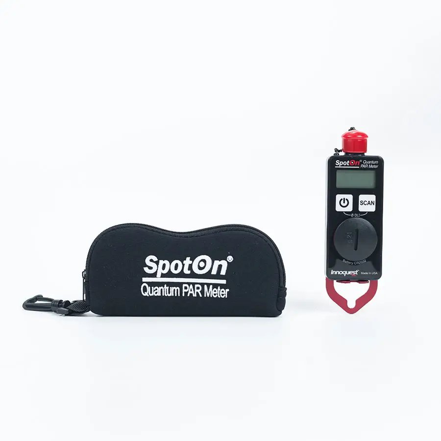SpotOn Quantum PAR Light Meter - meter with included soft carrying case