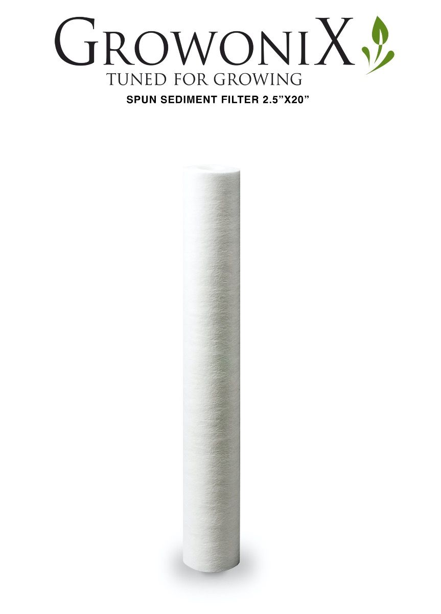 GrowoniX SF-2520-SP Spun Sediment Replacement Filter 2.5 in x 20 in - Water Filter - Replacement Filters / Membranes / Media