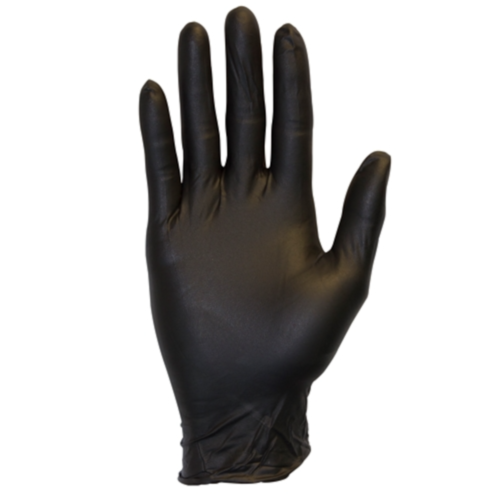 Heavy-Duty Black Nitrile Exam Gloves – Powder Free, 5 mil – 1,000 per case (Sold by Case)