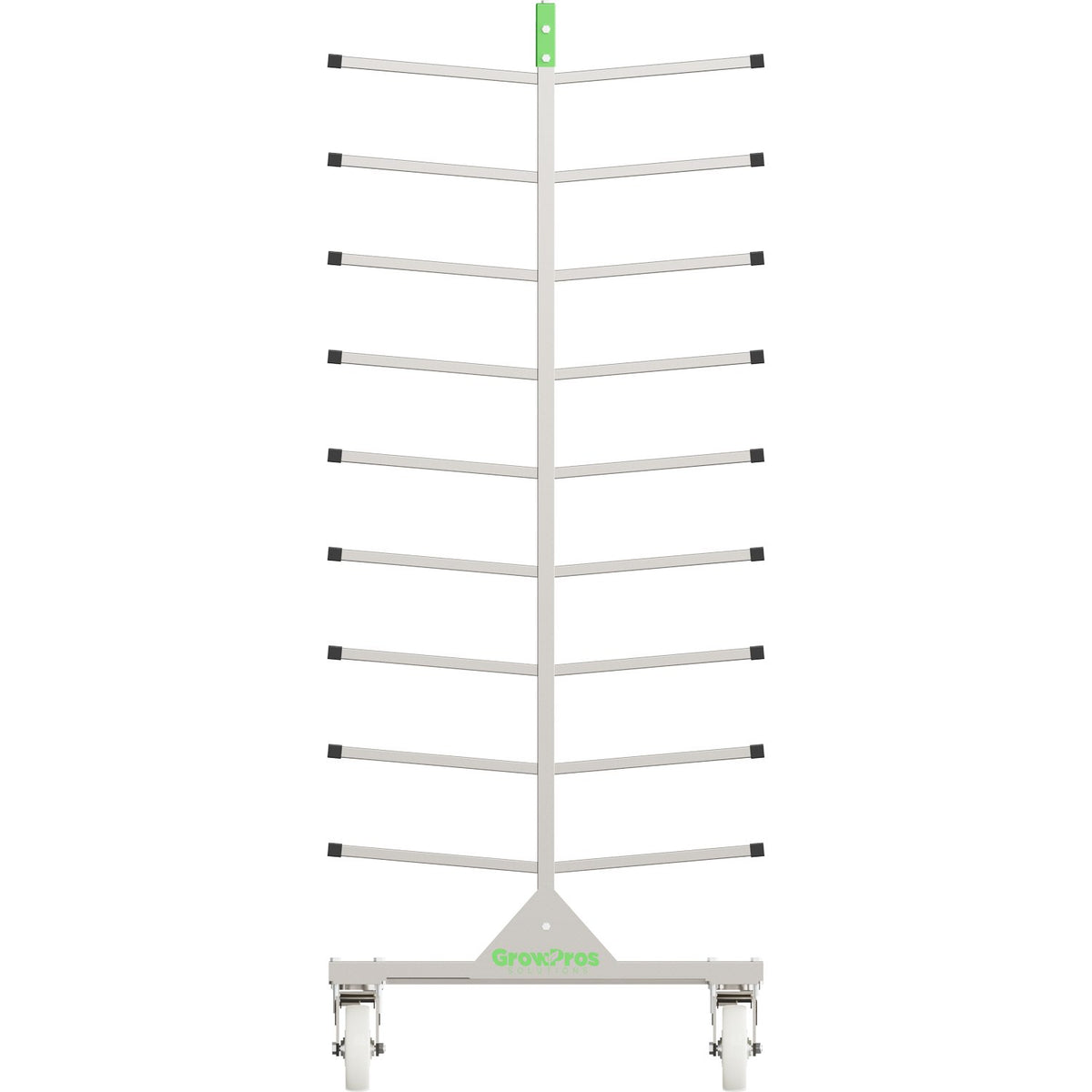 GrowPros Solutions UCL storage rack - rack loaded with under canopy lights