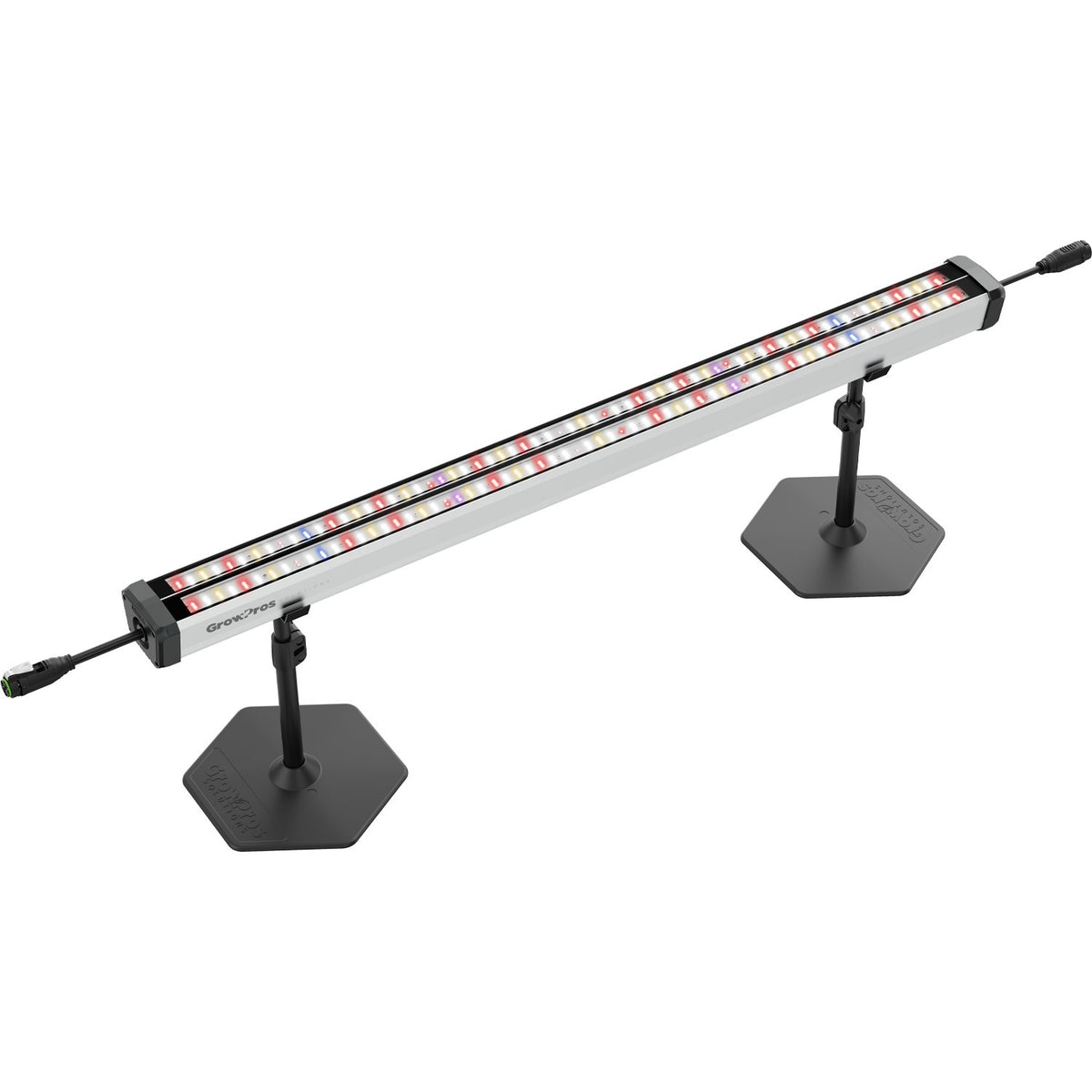 GrowPros Solutions UCL Model 3 4 ft dual channel - fixture on white with stands