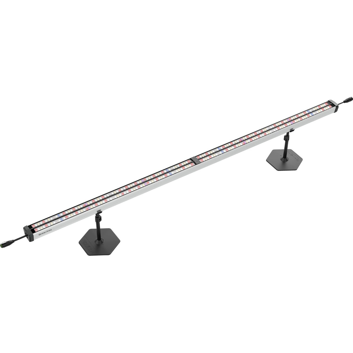 GrowPros Solutions UCL Model 3 8 ft dual channel - fixture on white with stands