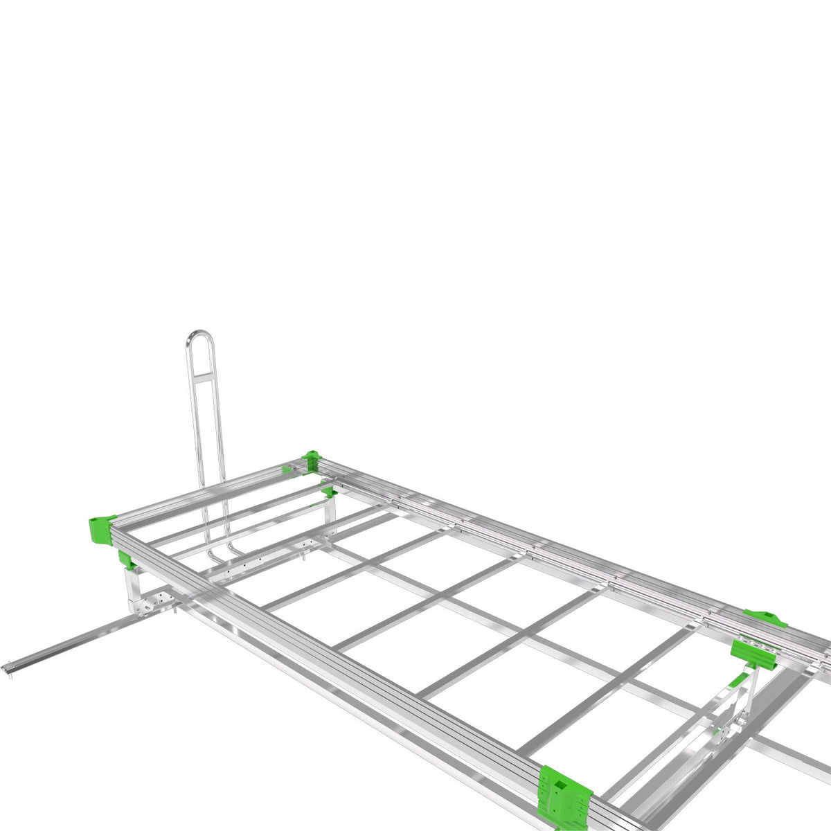 GrowPros Solutions The Ram Rod V-Track rolling bench - frame view